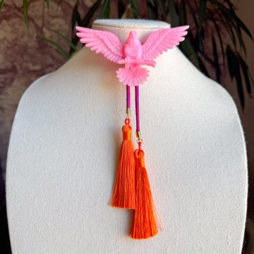 Bolo Eagle Stardust Pink with Fuchsia & Orange