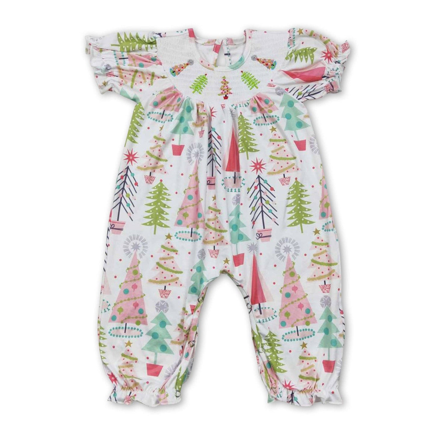 Baby SS Romper Christmas Tree