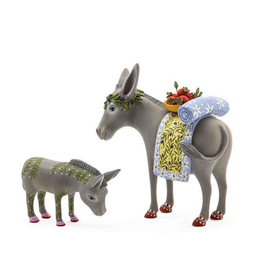 Donkey Mother & Baby Figures
