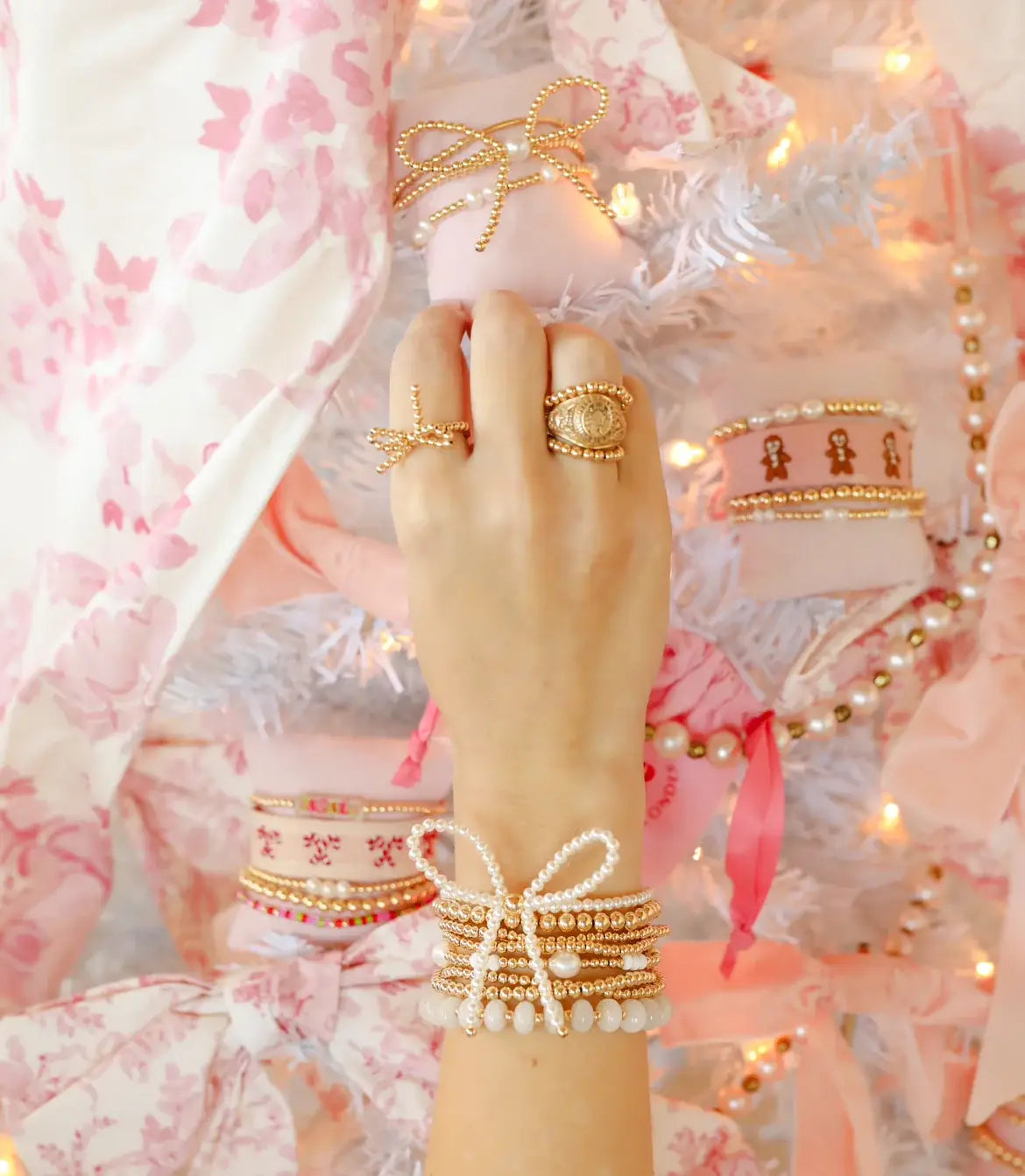Bow Pearl Bracelet