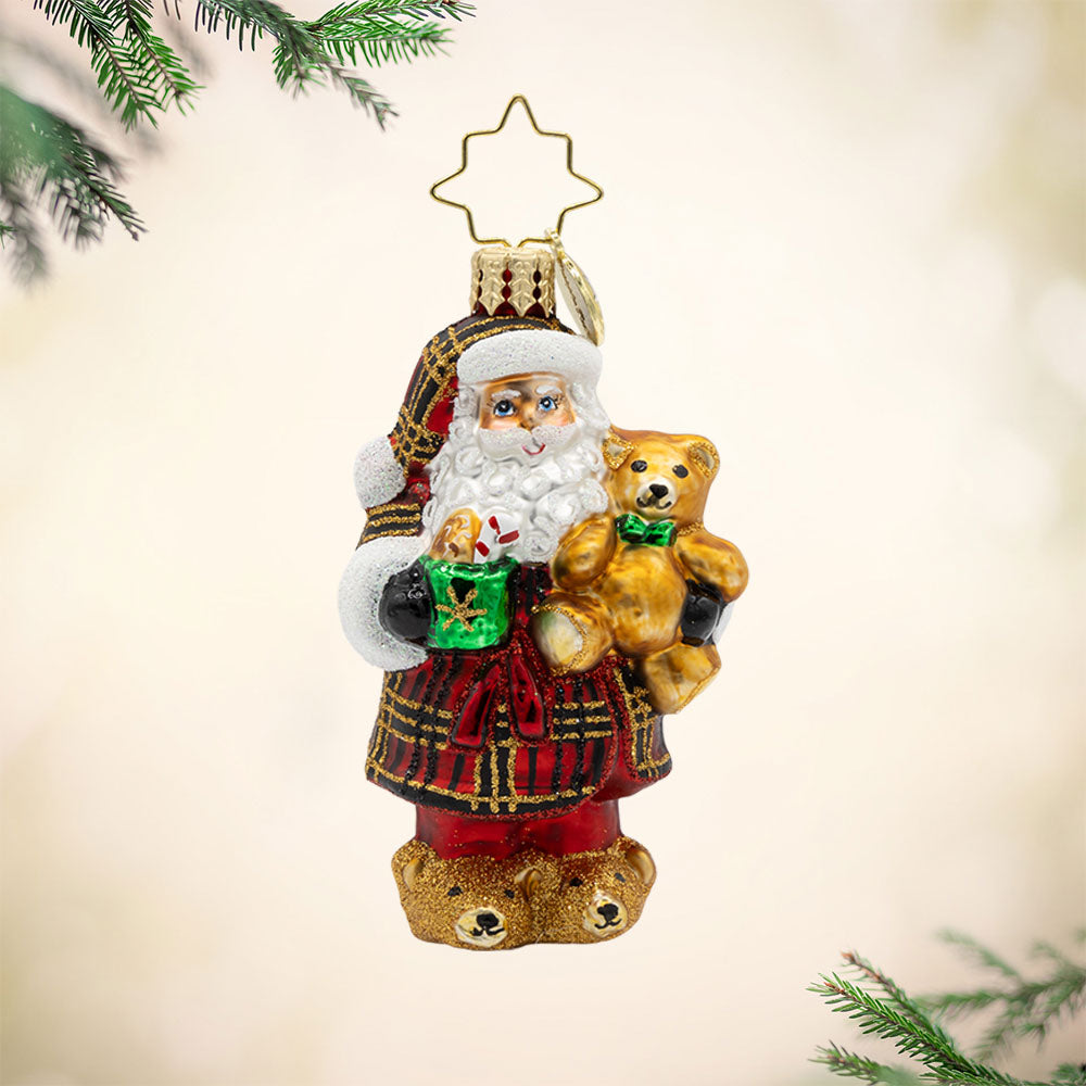 Orn Little Gems Santa 2025