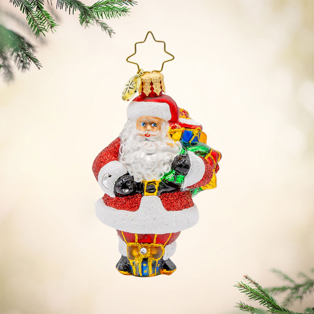 Orn Little Gems Santa 2025
