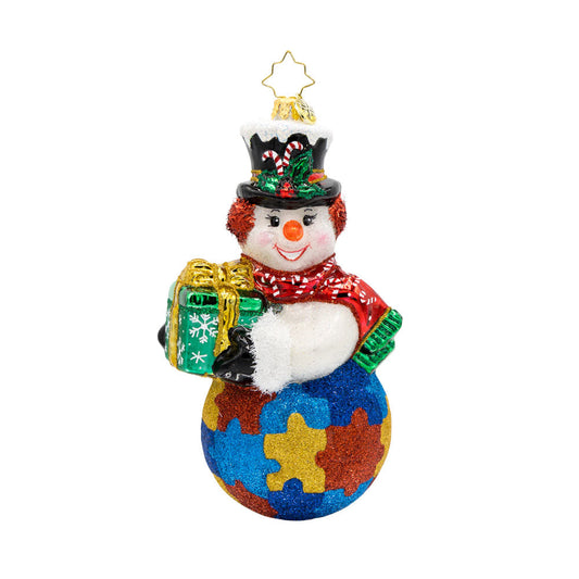 Orn Snowman Puzzle Piece Pal