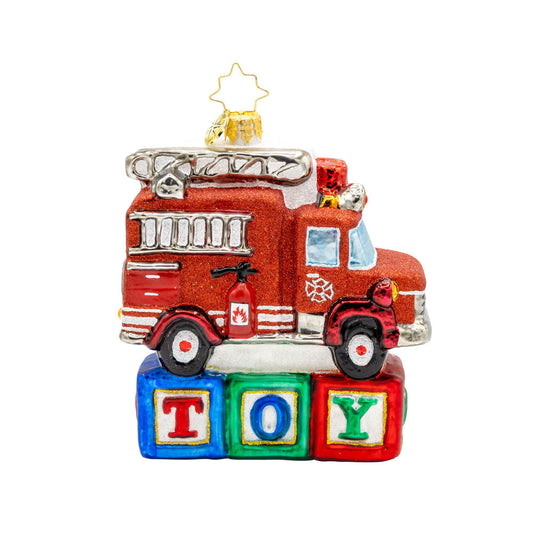 Orn Fire Truck Yuletide Engine