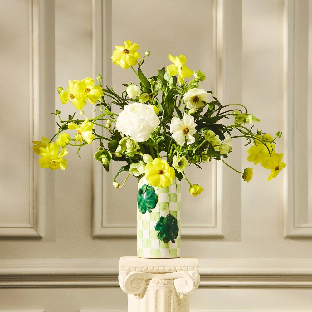 Mackenzie-Childs Vase Clover Collectors Series Edition