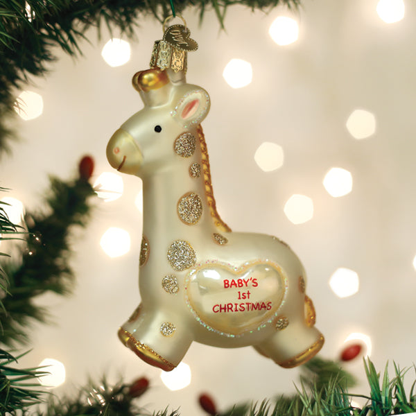 Ornament Baby's First Christmas Giraffe