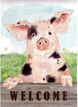 Flag Spotted Pig Garden Suede 12.5X18