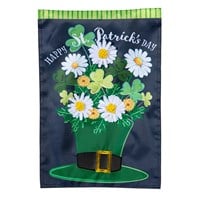 Flag Happy St. Patrick's Day Floral Hat Applique