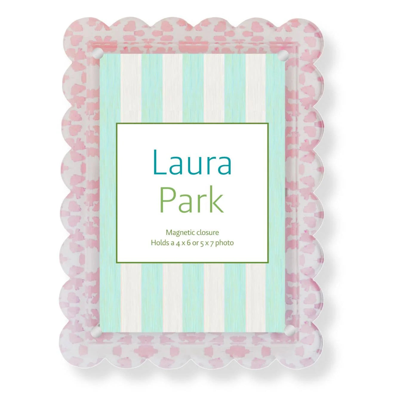 pink magnetic closure picture frame