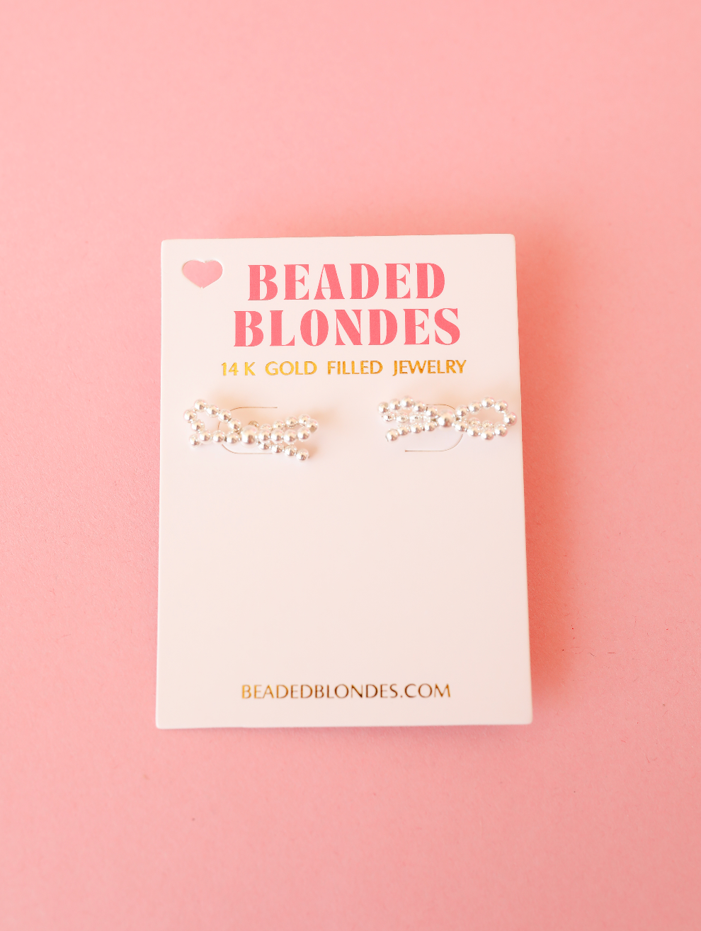 Bow Silver Earrings