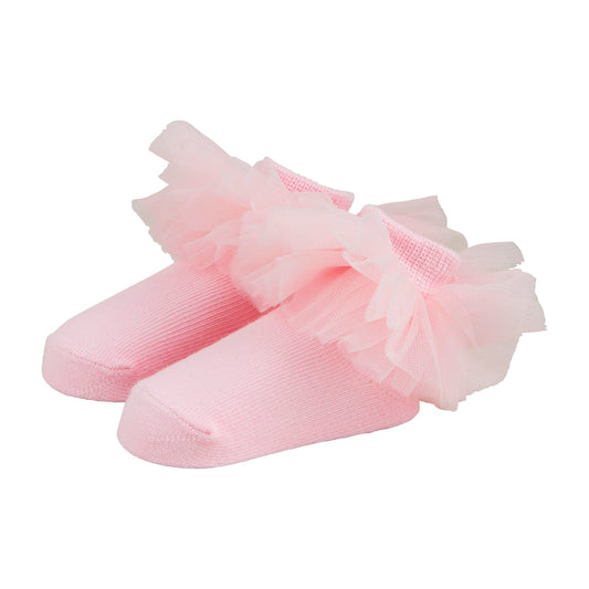 Socks Tutu Solid Pink Baby