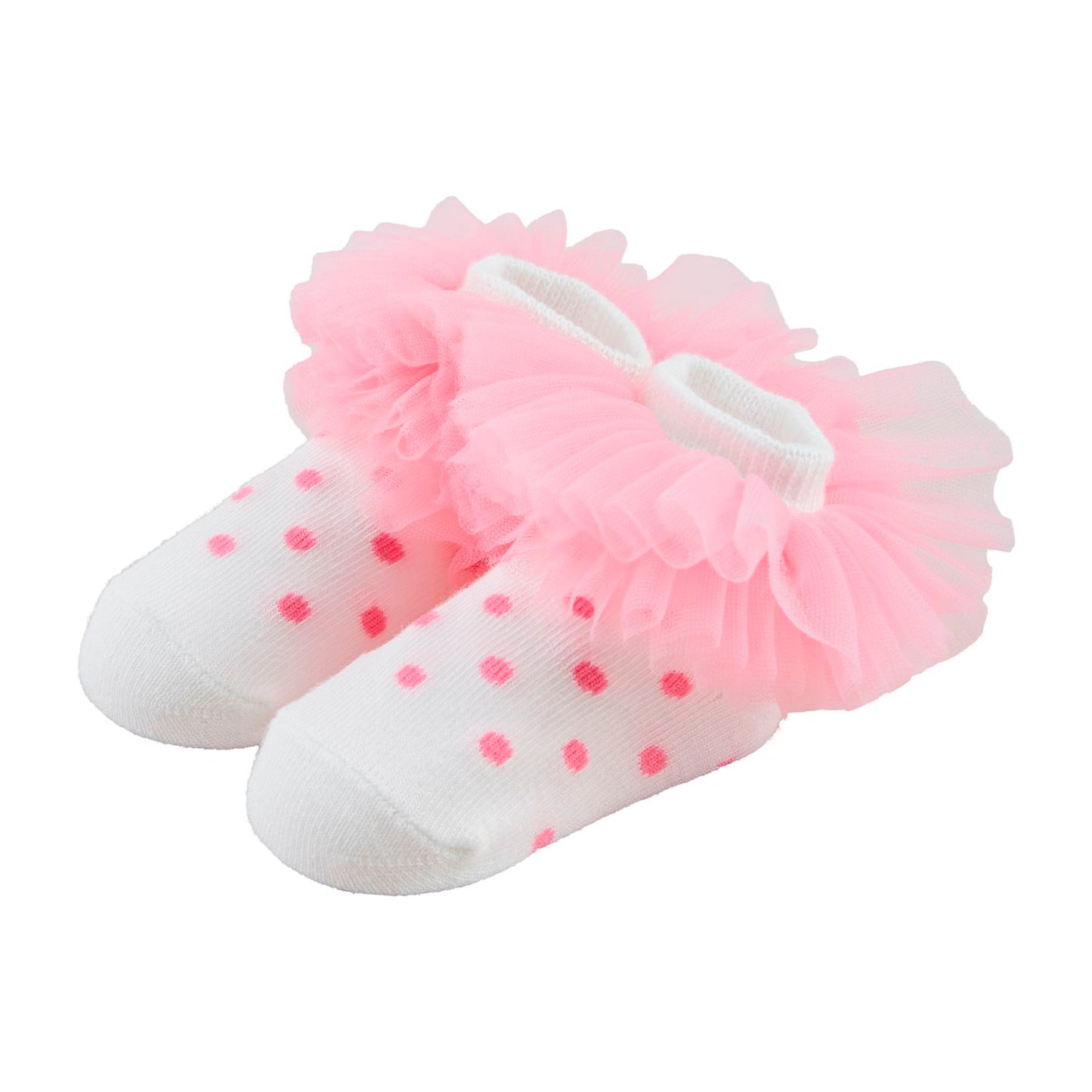 Socks Tutu Dot Pink Baby