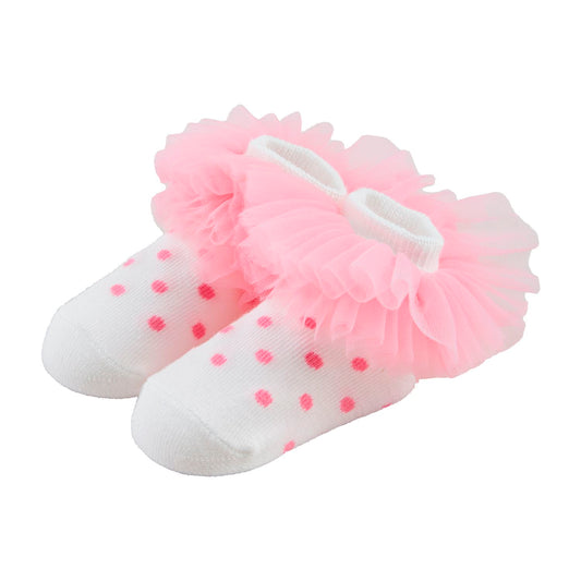 Socks Tutu Dot Pink Baby