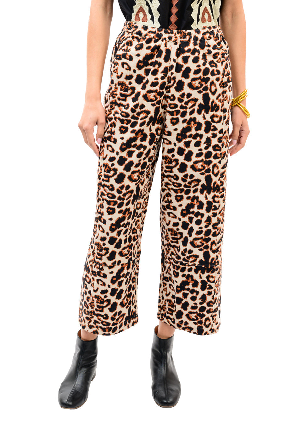 Ivy Jane Pant Barrel Leopard TAN