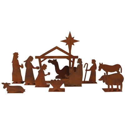 Nativity Rust Set of 10