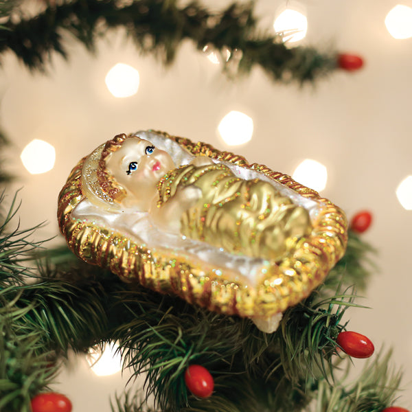 Ornament Baby Jesus In Manger
