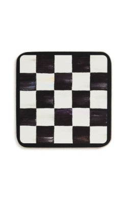 Coasters Cork Back Courtly Checked Set of 4