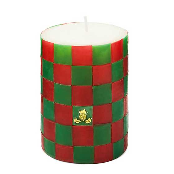 Pillar Candle Checks 4"
