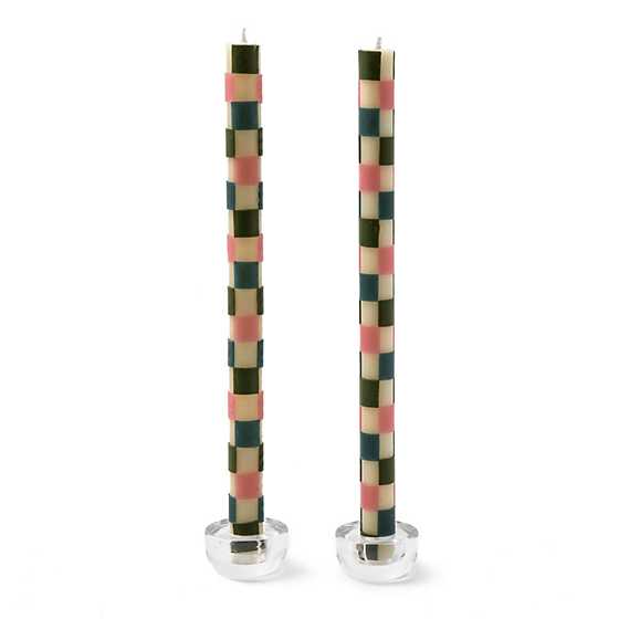 DINNER CANDLES CHECK SET OF 2 (Various Styles)