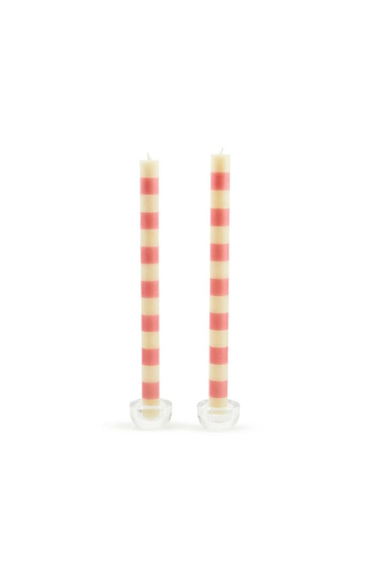 DINNER CANDLES BAND SET OF 2