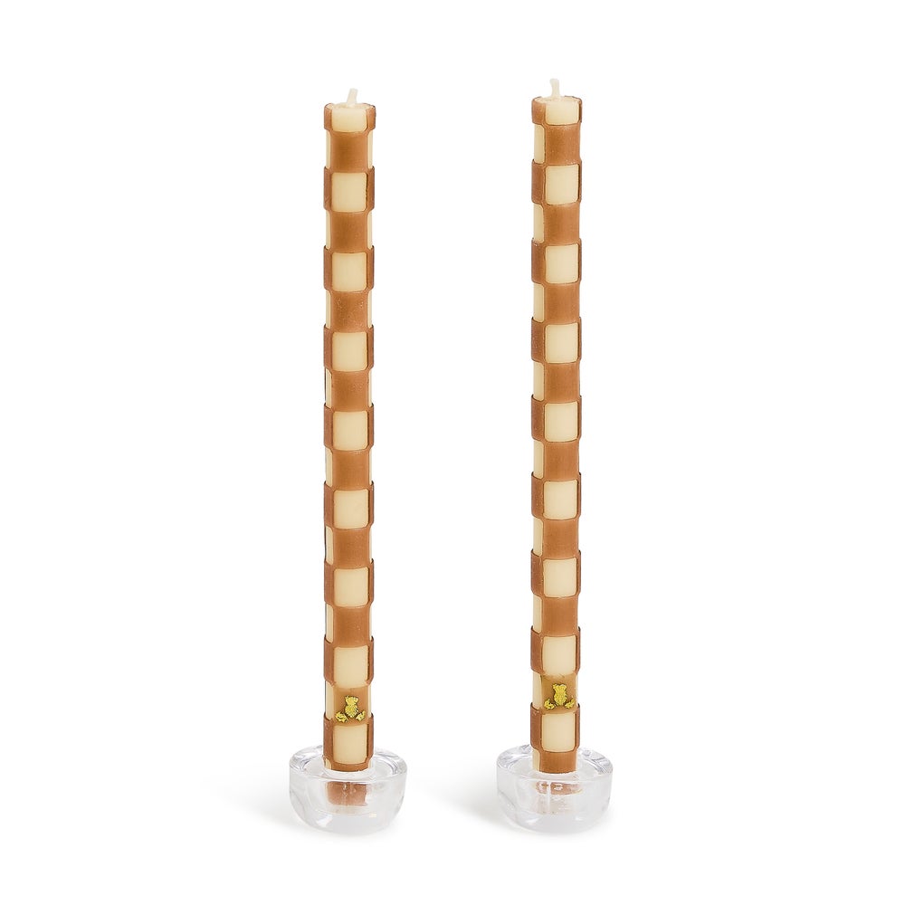 DINNER CANDLES CHECK SET OF 2 (Various Styles)