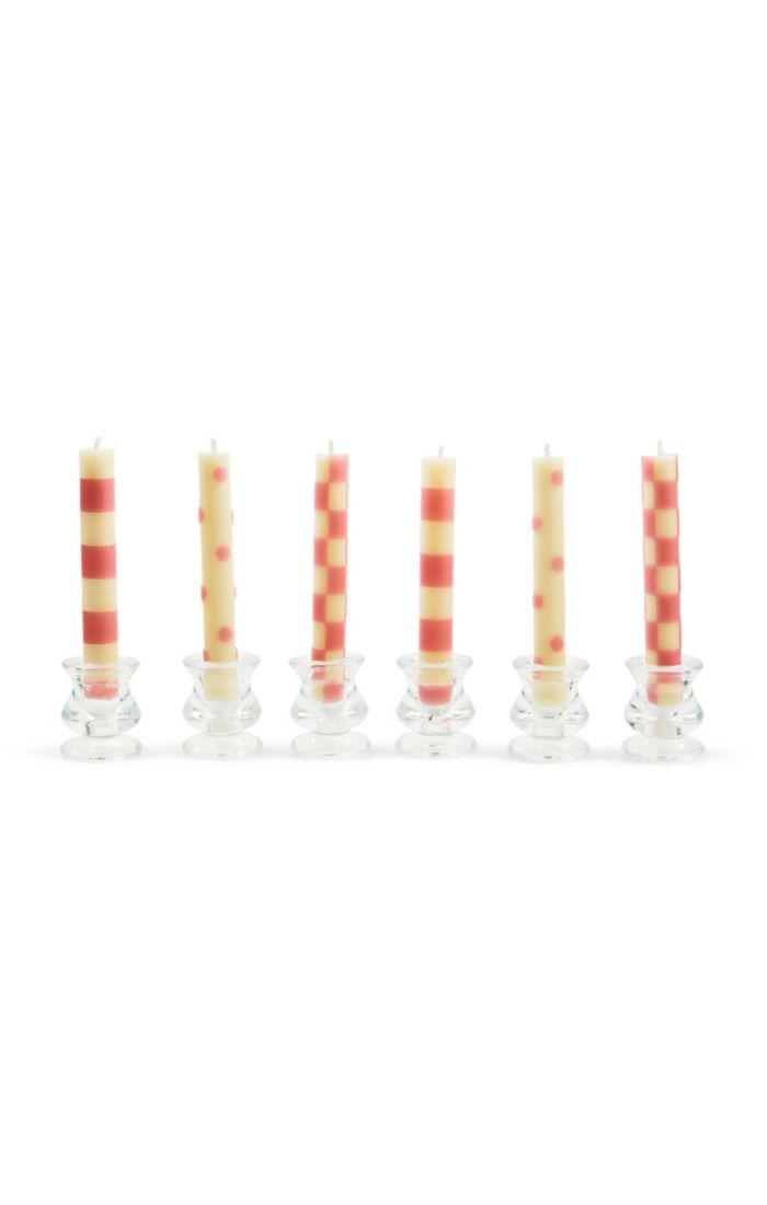 MINI DINNER CANDLES SET OF 6 (Multiple Styles)