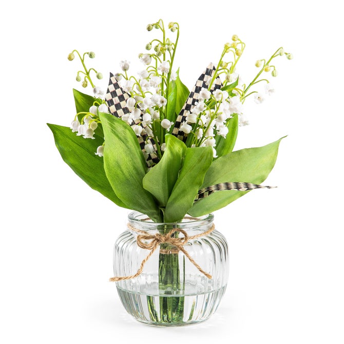Mackenzie-Childs Lily Of The Valley Fresh Picks in Vase