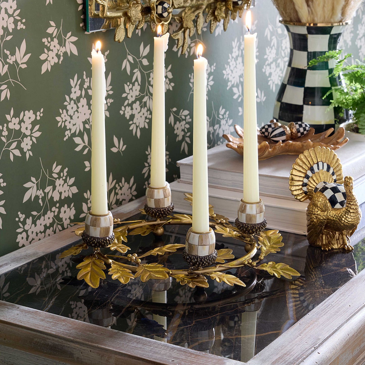 CANDLE RING AUTUMNOLOGY LEAF HOLDER