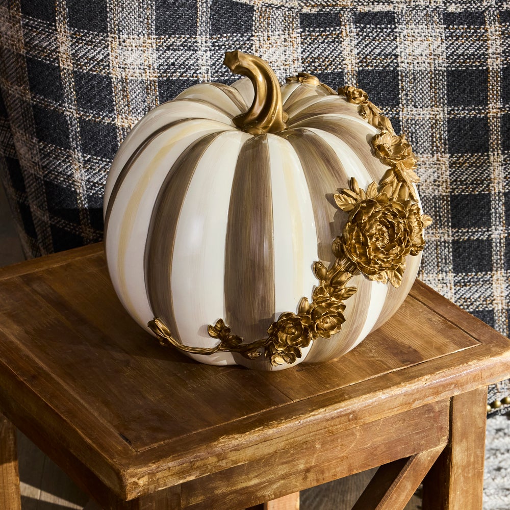FLORAL GARLAND PUMPKIN (2 styles)