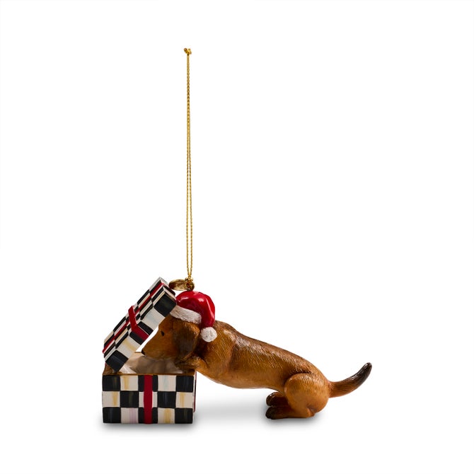 Mackenzie-Childs Ornament Dachshund Dog Holiday