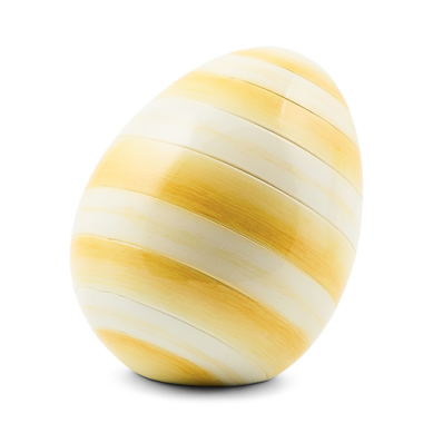 Mackenzie Childs Egg Sunshine Stripe Mini