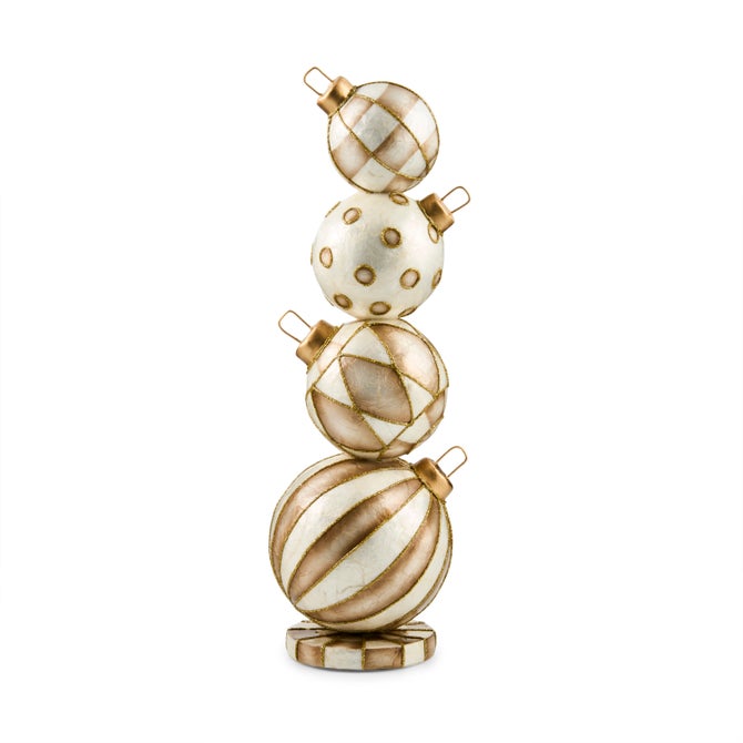 Mackenzie-Childs Ornament Topiary Mocha Capiz