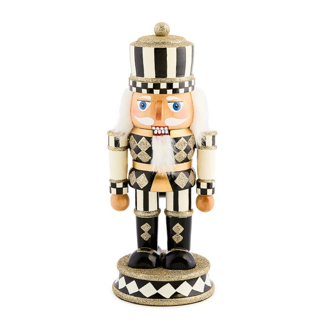 harlequin nutcracker black and gold
