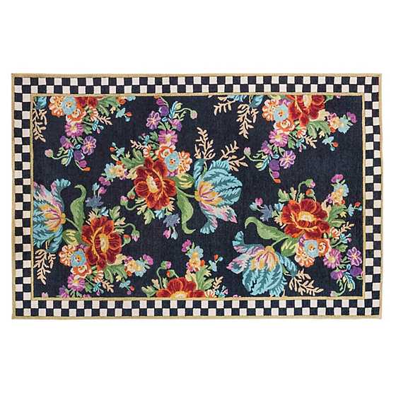 RUG FLOWER MARKET WASHABLE