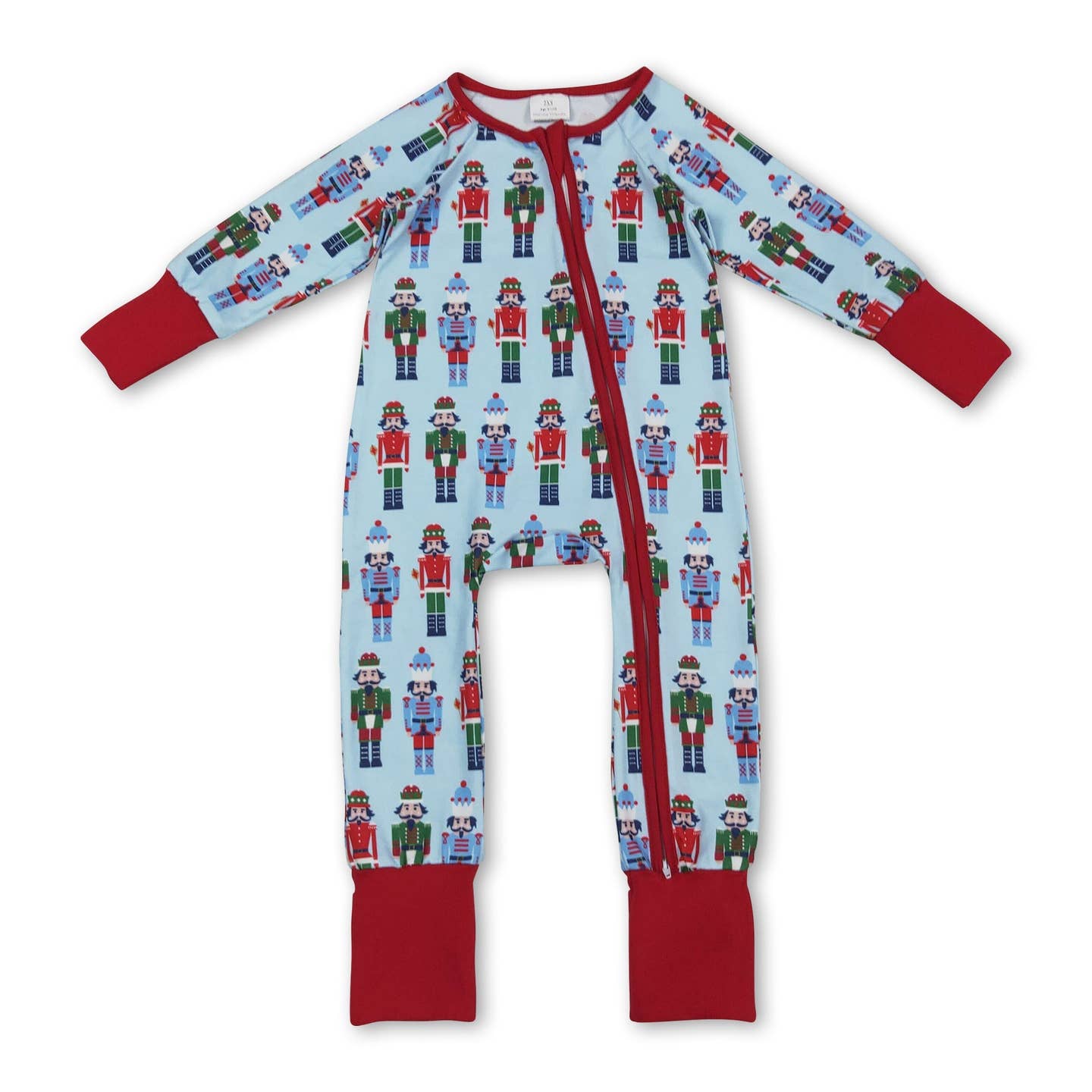 Baby LS Romper Christmas Ballet Zipper