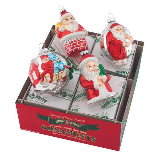 Orn Santa Figures Holiday Splendor