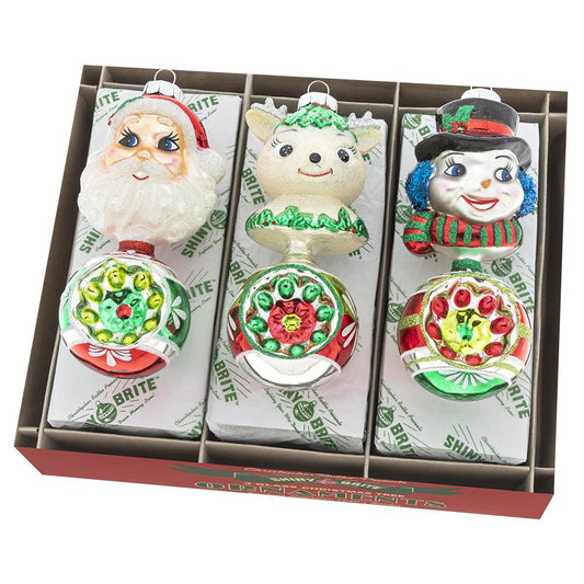 Orn Figure Head Rounds Holiday Splendor