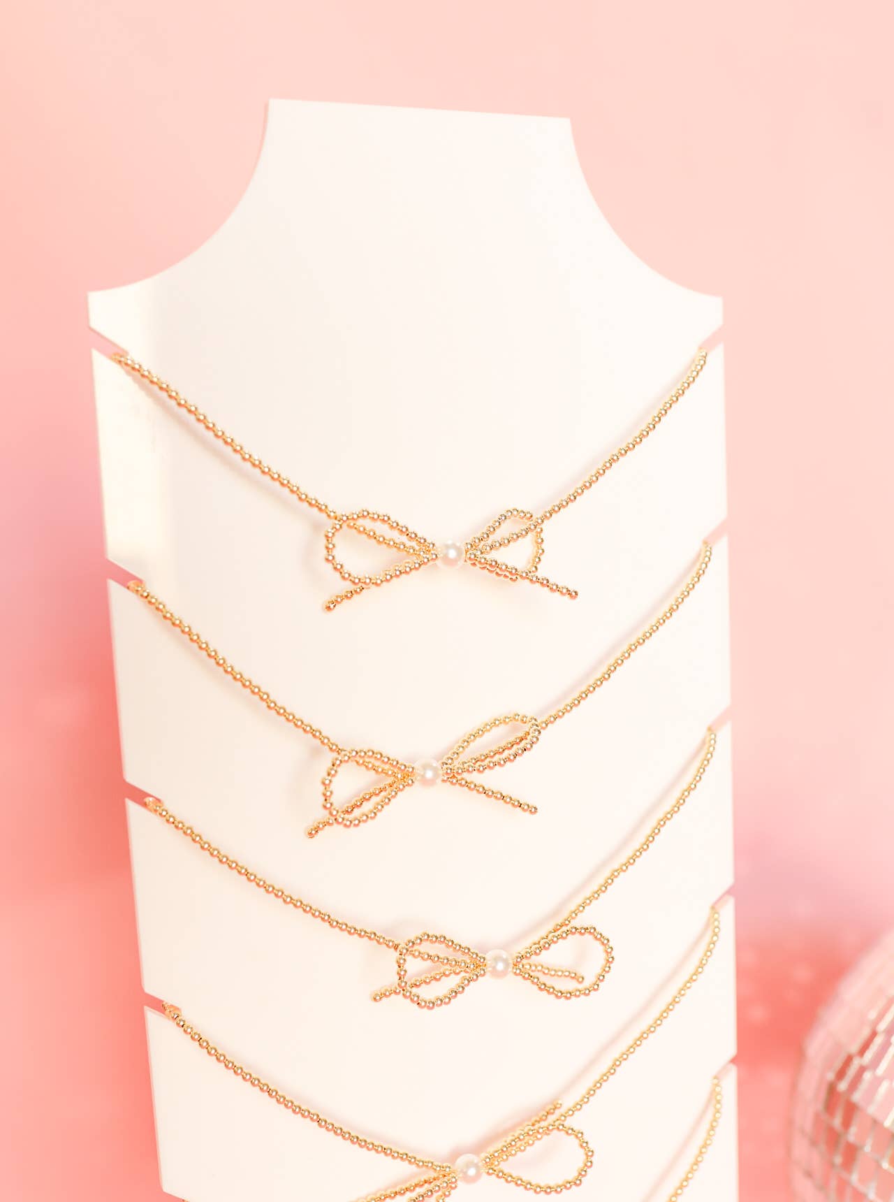 Bow Gold Necklace