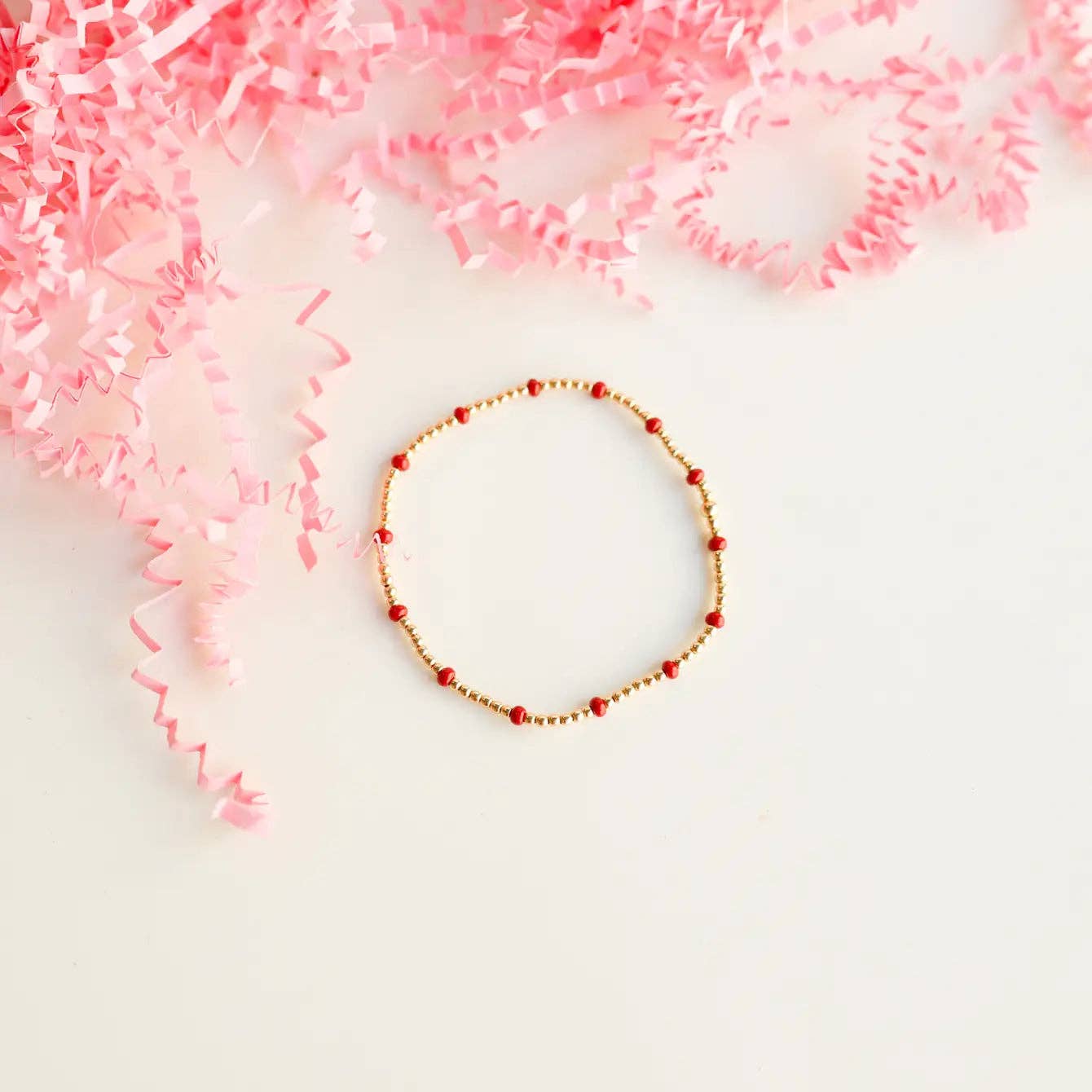 Poppi Bracelet in Red Dainty