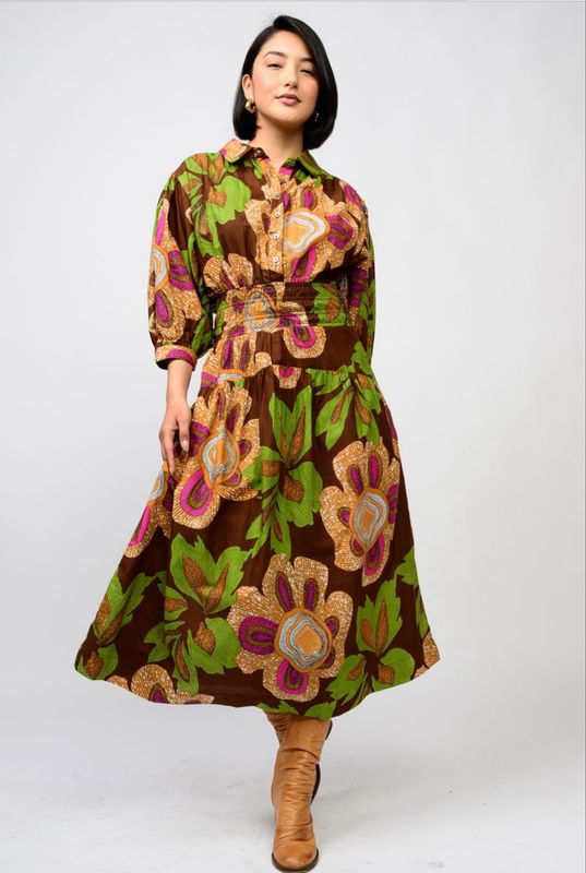 Uncle Frank Big Blooms Dress