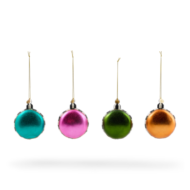 Mackenzie-Childs Ornament Confetti Macaroon Glass