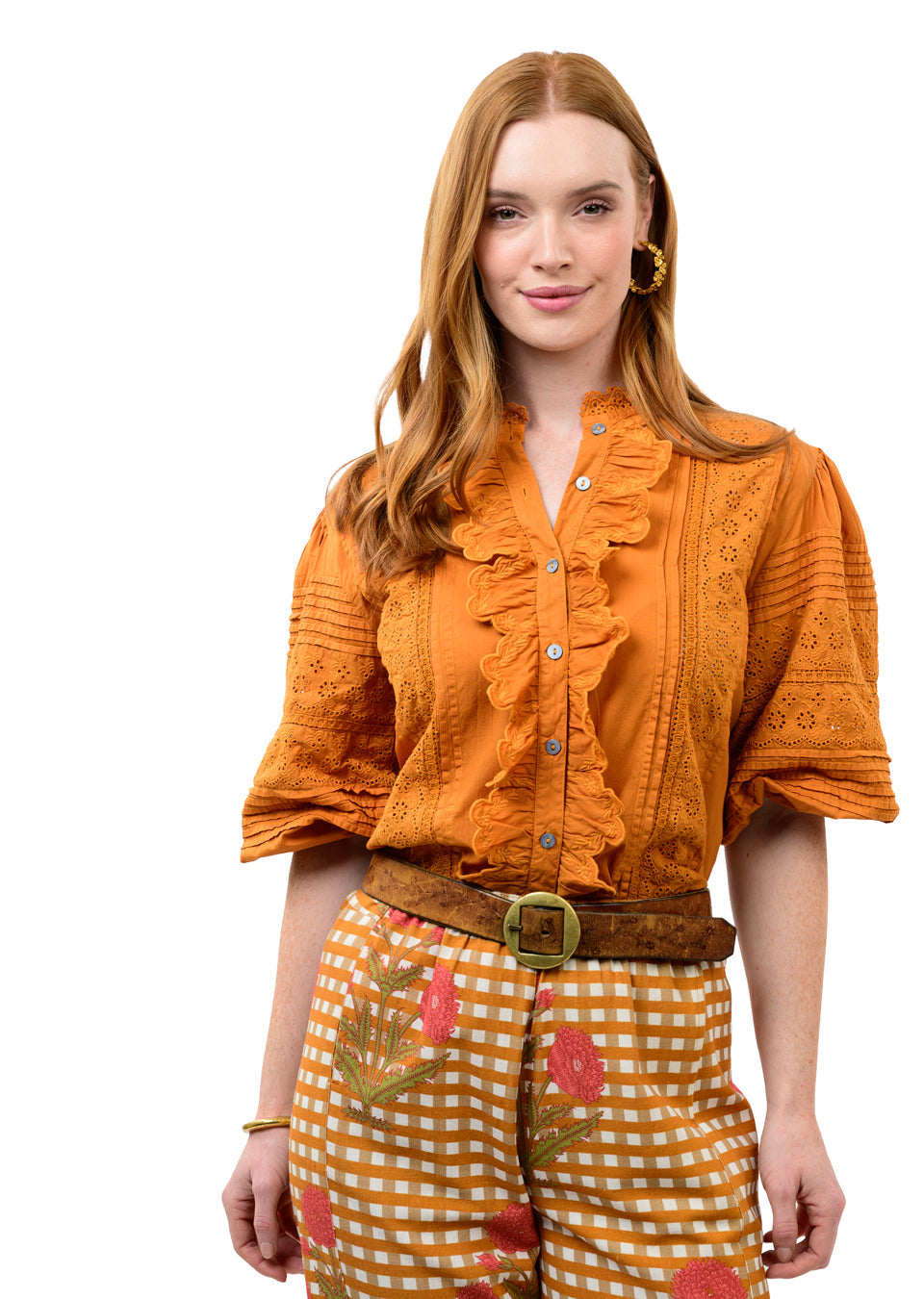 Ivy Jane Top Eyelet Embroidered
