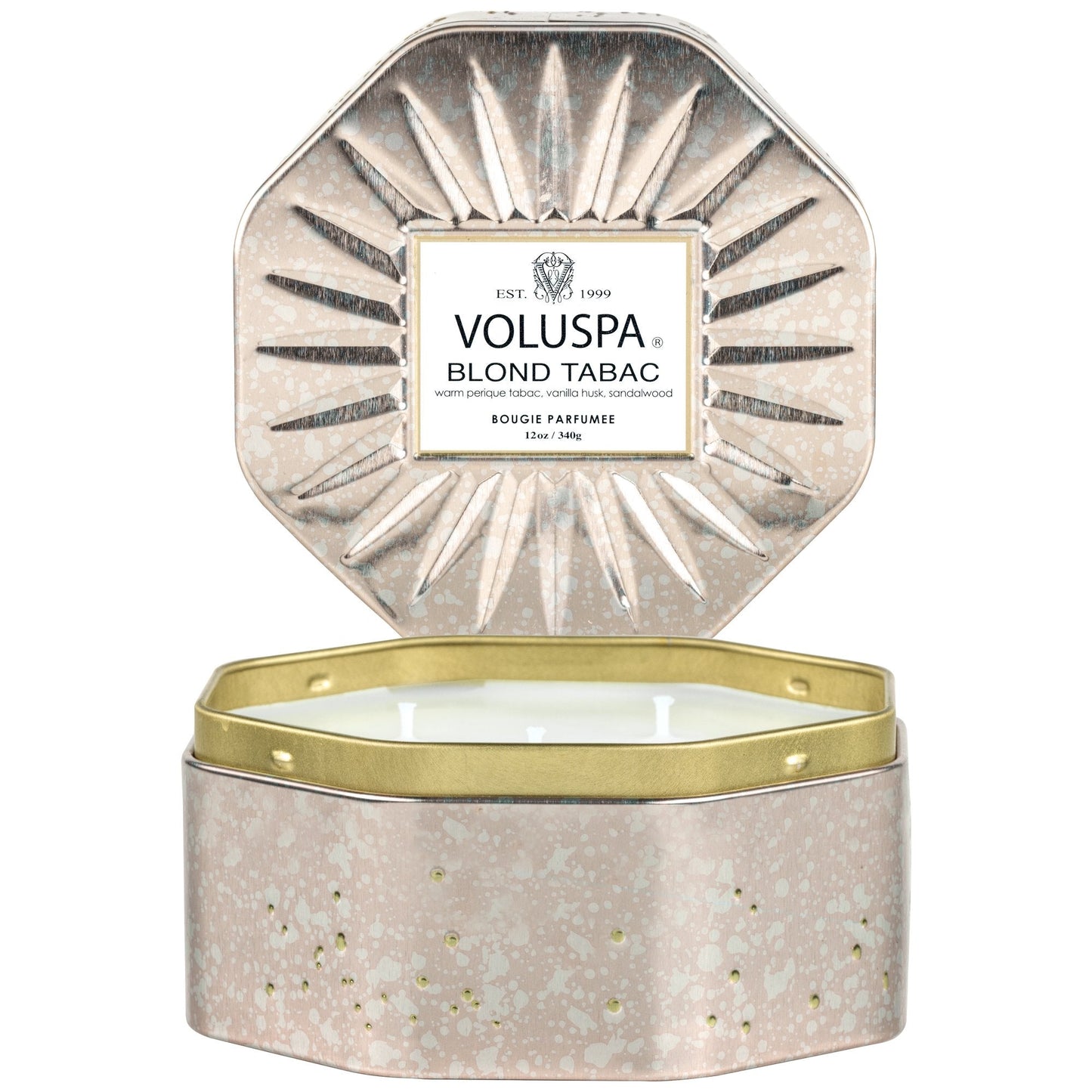 BLOND TABAC CANDLE 12OZ OCTAGON TIN 12OZ