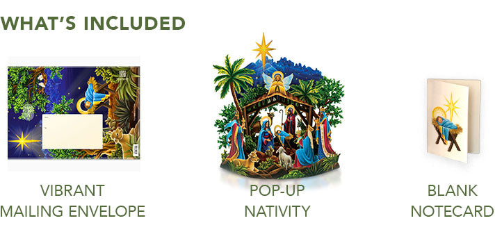 Pop-Up Card Starlit Nativity
