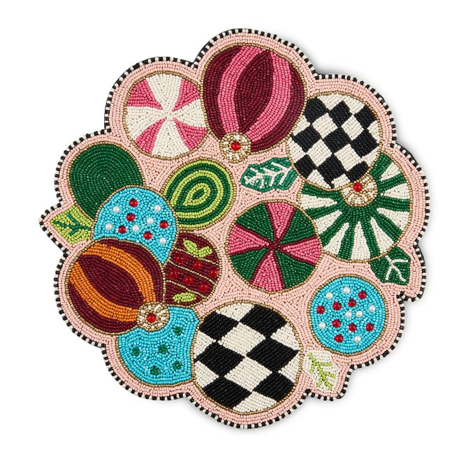 Mackenzie Childs Placemat Confetti Jolly Ornaments