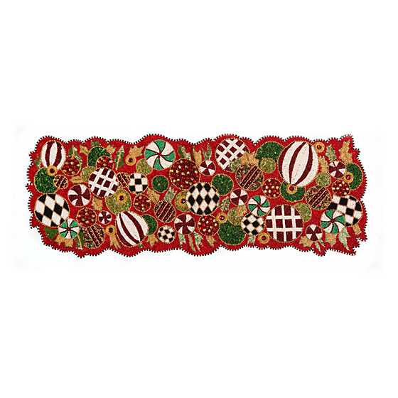 TABLE RUNNER HOLIDAY BEADED (Various Styles)