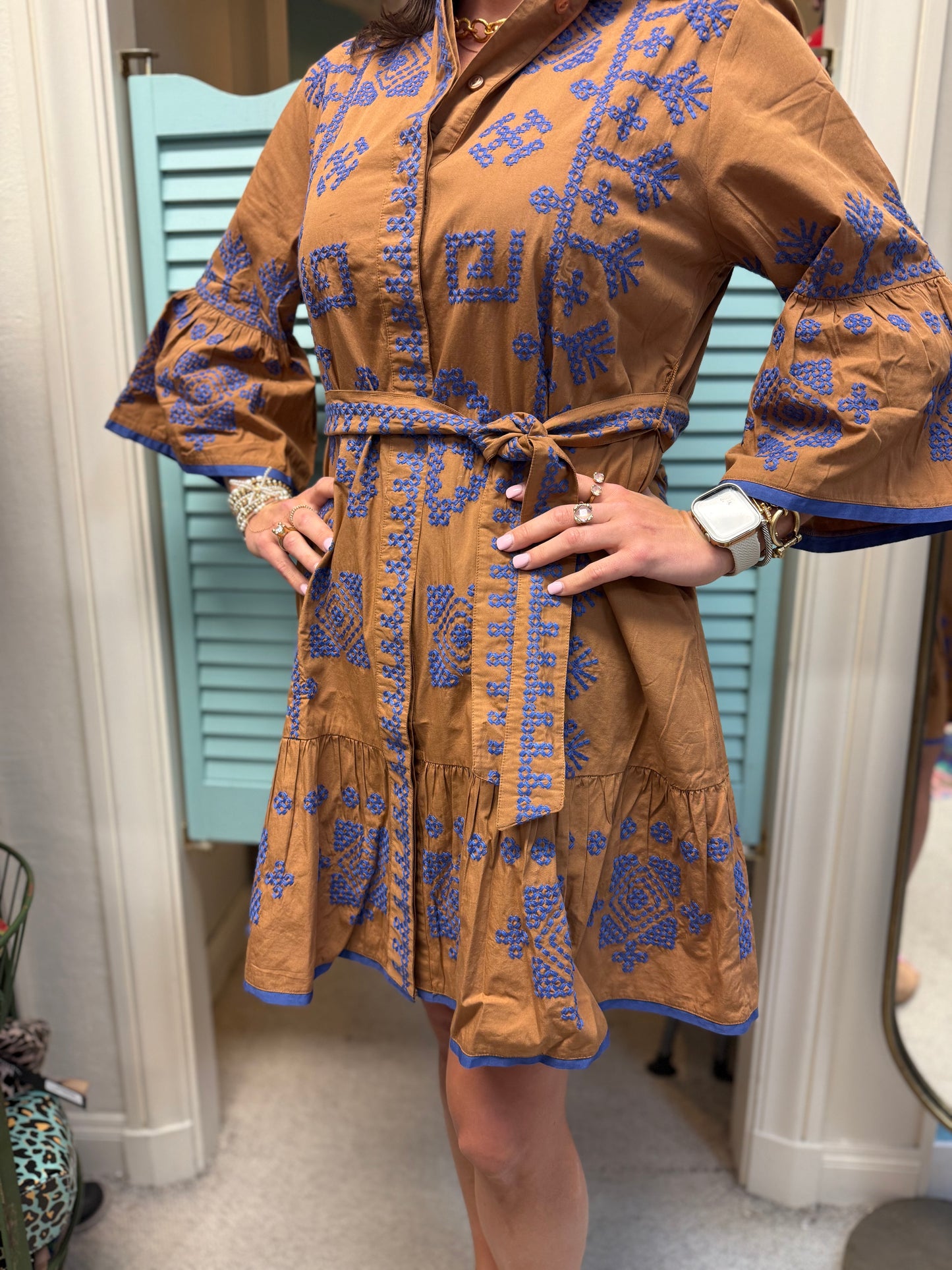 UF DRESS CROSS STITCHED