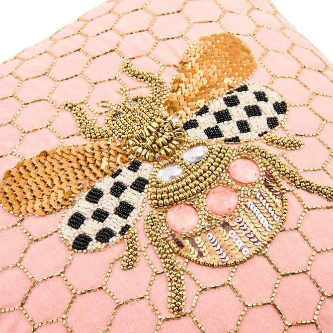 Mackenzie-Childs Queen Bee Throw Pillow