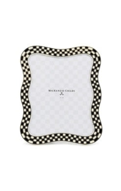 Frame Wavy Check Silver Plated