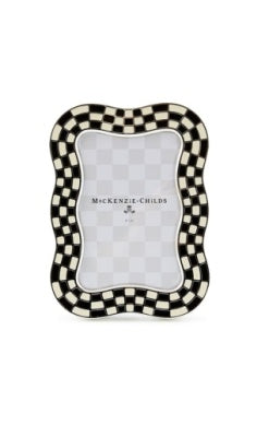Frame Wavy Check Silver Plated
